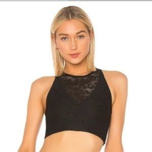 Adam Selman Sport Leopard Racerback Mesh Bra